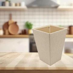 Kit c/ 6und Cesto para Lixo Ecológico DelloGift Creme na internet