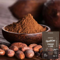 Kit c/ 12und Cacau em Pó Alcalino 100% Qualicau 200g