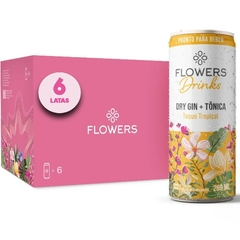 Gin Tônica Flowers Toque Tropical 260ml (6 Latas)