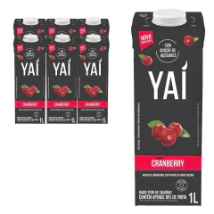 Kit c/ 6und Suco de Cranberry YAI 1 Litro