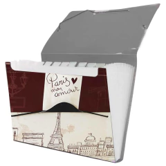 Pasta Sanfonada A4 C/12 Divisórias Paris DELLO - comprar online