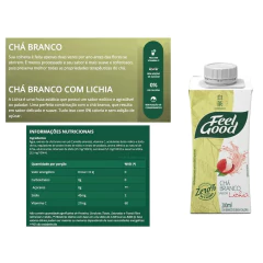 Kit c/ 12und Chá FEEL GOOD Branco com Lichia 200ml - loja online