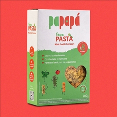 Kit c/ 6 Mini Fusilli Tricolori com Vegetais Papapa 200g na internet