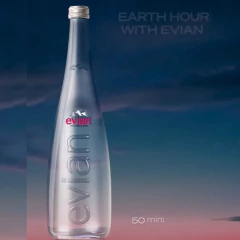 Água Mineral s/ gás Francesa EVIAN Vidro 750ml - loja online
