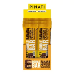 PINATI Double Bar Banana, Amendoim, Choc. Meio Amargo 6x35g