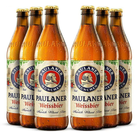 Kit c/ 6und Cerveja Alemã PAULANER Weissbier 500ml