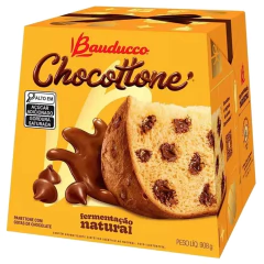 Imagem do Kit c/ 2und Panettone Chocottone Bauducco 908g