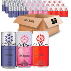 Kit c/ 36un Pink Lemonade-Blueberry-Red Mint ST PIERRE 270ml