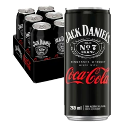 Kit c/ 6und Drink Pronto JACK & COKE Lata 269ml
