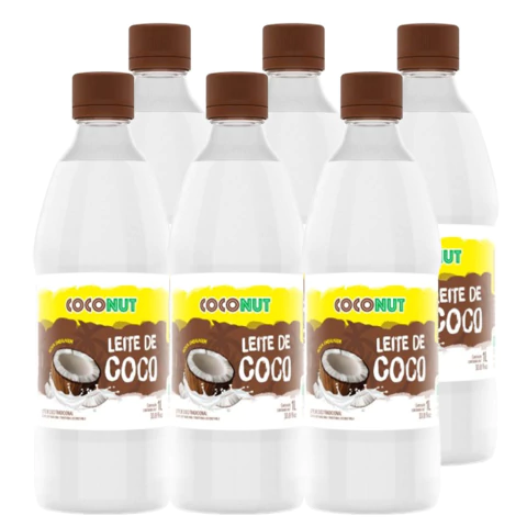 Kit c/ 6und Leite de Coco Coconut QUALICOCO 1L