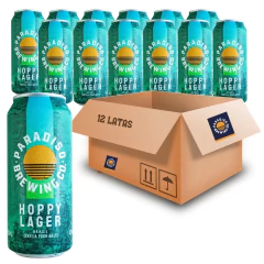 Kit c/ 12und Cerveja PARADISO Hoppy Lager 473ml