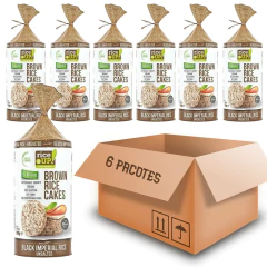 Biscoito Arroz Rice Up Sem Sal 120g Rice Up (6 pacotes) - comprar online