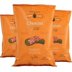 Kit c/ 3 und Batata Chips Chorizo Inessencie by RUBIO 125g