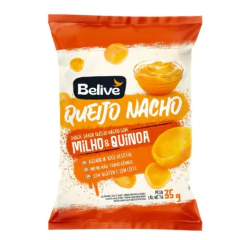 Kit c/ 20 Snack Milho & Quinoa Belive Sabor Queijo Nacho 35g - comprar online