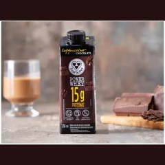 Kit c/ 12un Power Whey Cappuccino Chocolate 3 Corações 250ml - Fruttato