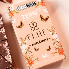 Chocolate ao Leite Zero c/ Avelã FEHE 50g - Fruttato
