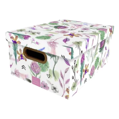 Kit 2 Caixa Organizadora Media Botânica Dello 38x29x18,5cm - comprar online