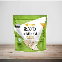 Biscoito de Tapioca c/ Coco S/ Gluten FHOM 60g - Fruttato