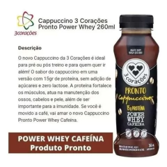 Cappuccino Power Whey 3 Corações 260ml na internet