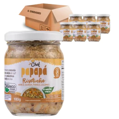 Kit 6 Risotinho Orgânico PAPAPÁ Arroz Quinoa Frango Leg 180g
