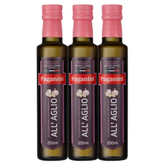 Kit c/ 3un Azeite de Oliva All'Aglio PAGANINI 250ml