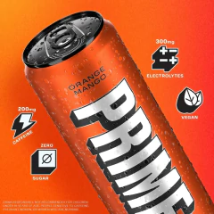 Energético PRIME Orange e Mango 330ml (U.S.A) na internet