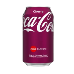 Kit c/ 24und Coca Cola U.S.A Cherry (Cereja) 330ml