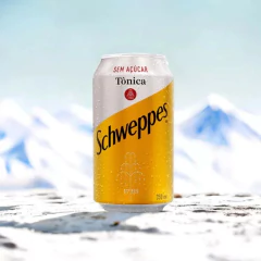 Kit c/ 6und Água Tônica SCHWEPPES Sem Açúcar 350ml