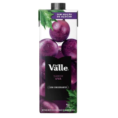 Kit c/ 6und Nectar de Uva Del Valle S/ Adicão Açucar 1L