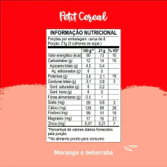 Petit Cereal Aveia PAPAPÁ morango e beterraba 170g - loja online