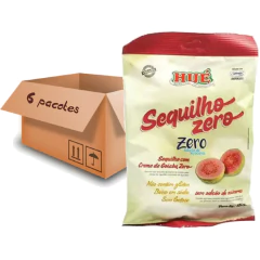Sequilho de Creme de Goiaba Zero HUÉ 120g (6 pacotes)
