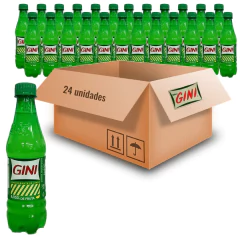 Kit c/ 24und Refrigerante GINI Tradicional Limão PET 330ml