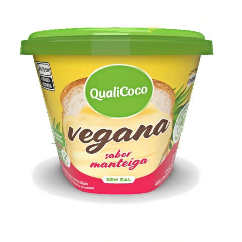 Manteiga de Coco Sem Sal Vegana Qualicoco 200g (12 unidades)