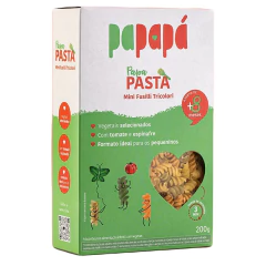 Kit c/ 6 Mini Fusilli Tricolori com Vegetais Papapa 200g - comprar online