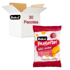 Kit c/ 30und Salgadinho BELIVE Sabor Presunto 25g