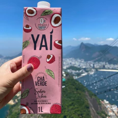 Kit c/ 12und Chá Verde YAI Sabor Lichia 1 Litro - Fruttato