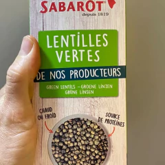 Kit c/ 2und Lentilha Verde Francesa Sabarot 500g - Fruttato