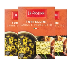 Kit c/ 3und Tortellini Carne e Presunto LA PASTINA 250g