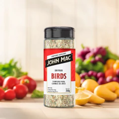 Kit c/ 4und Tempero para Aves Dry Rub BIRDS John Mac 340g - loja online