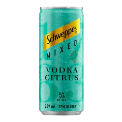 Kit c/ 12und Drink Pronto SCHWEPPES Vodka & Citrus 269ml - comprar online