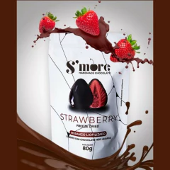 Morango Liofilizado com Chocolate Meio Amargo S'MORE 80g - Fruttato