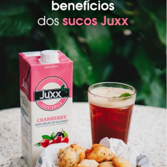 Kit c/ 12und Suco Funcional de Cranberry Zero JUXX 1 Litro