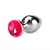 Plug Anal em Aluminio Com Pedra Em Cores Diversas Tamanho P - loja online