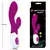 Vibrador brighty pretty love em silicone solf touch com estimulador super silencioso 30 velocidades