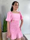 VESTIDO LASTEX ROSA GIN - comprar online