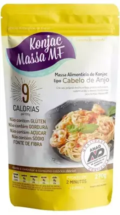 Massa alimentícia do tipo Cabelo de Anjo - Konjac