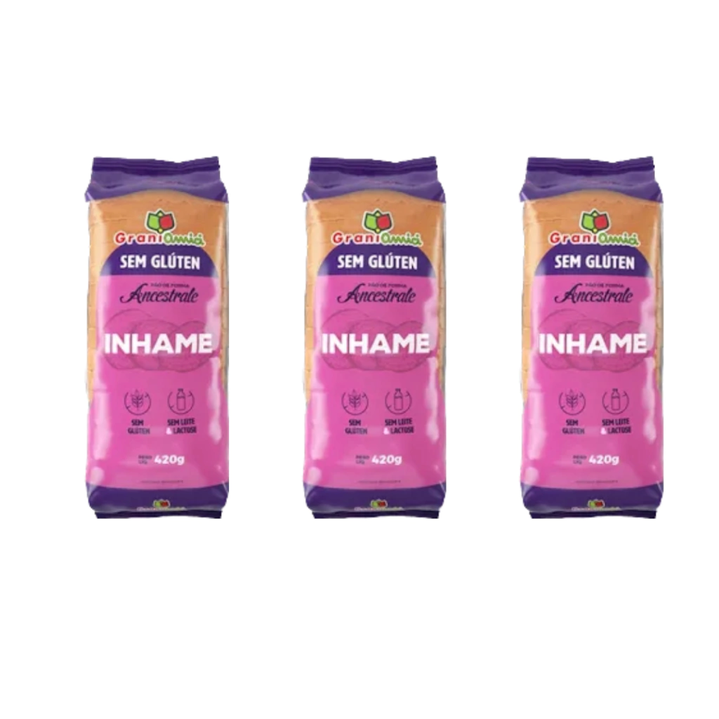 Kit com 3 Pães de Inhame - Grani Amici