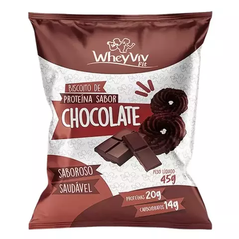 Biscoito fit de chocolate - Wheyviv - comprar online