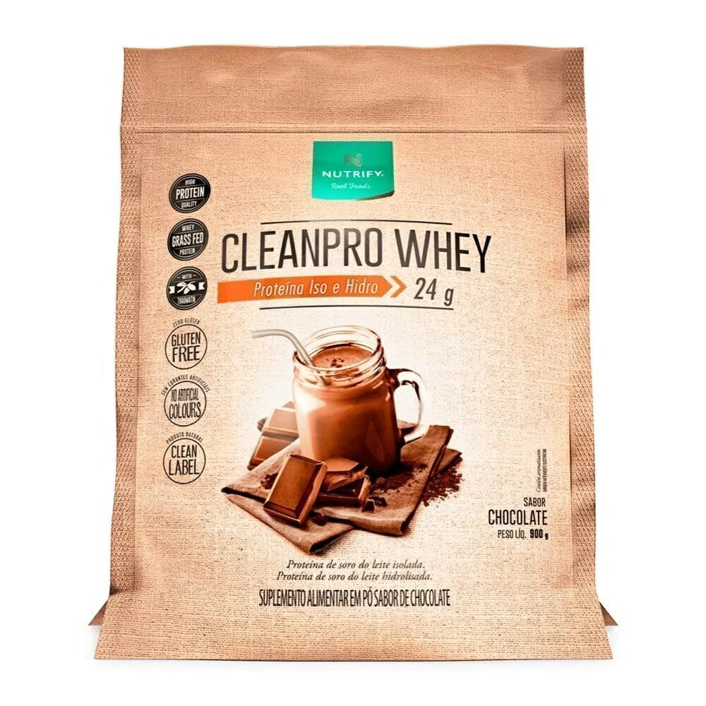 Clean Pro Whey sabor Chocolate (900g) - Nutrify