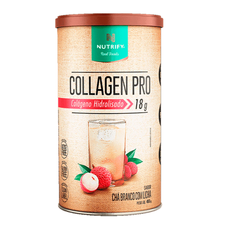 Collagen Pro sabor Chá Branco com Chia (450g) - Nutrify